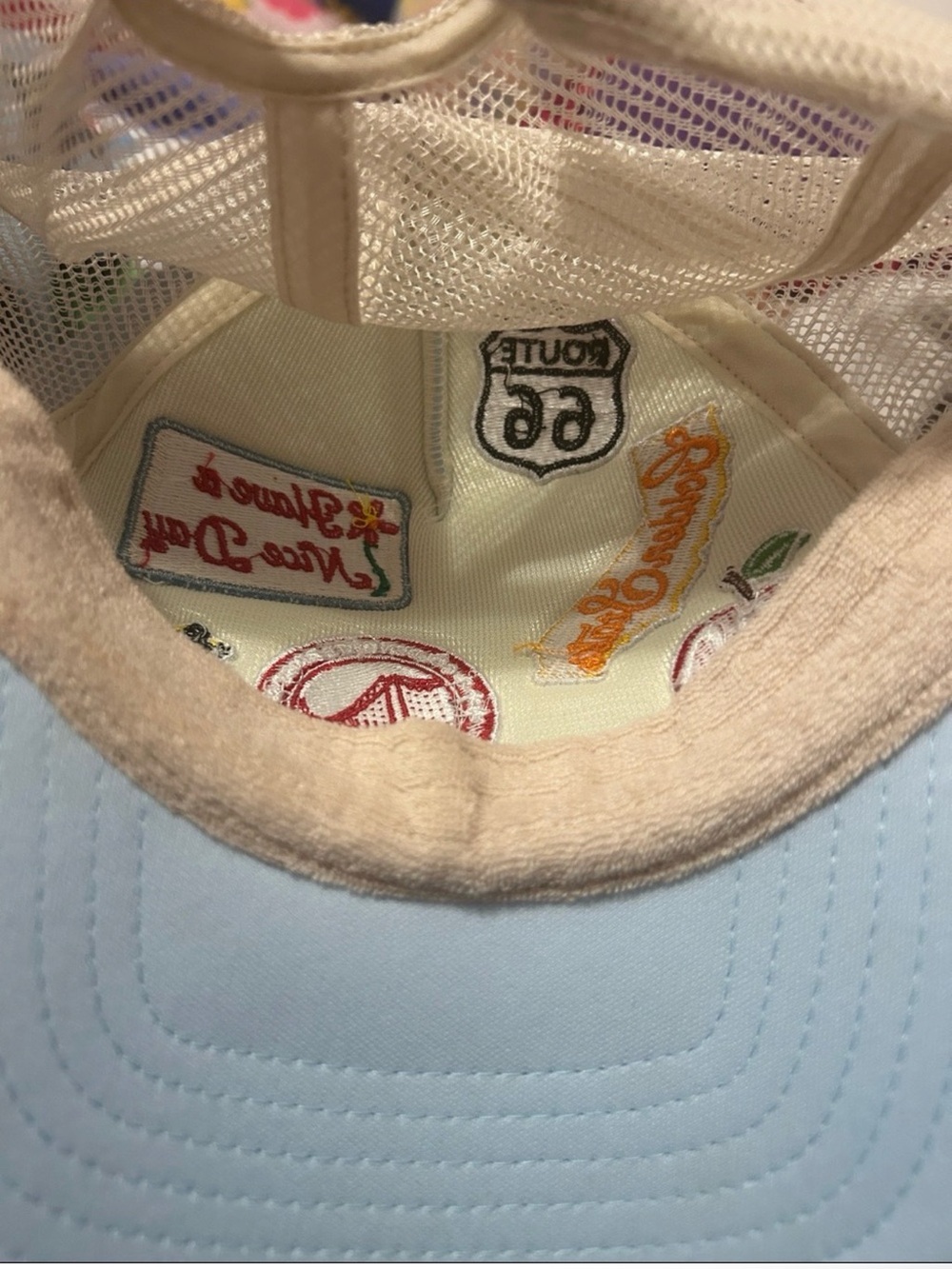 Anthropologie coney Island picnic trucker hat NYC and San Francisco Theme. - Picture 7 of 8